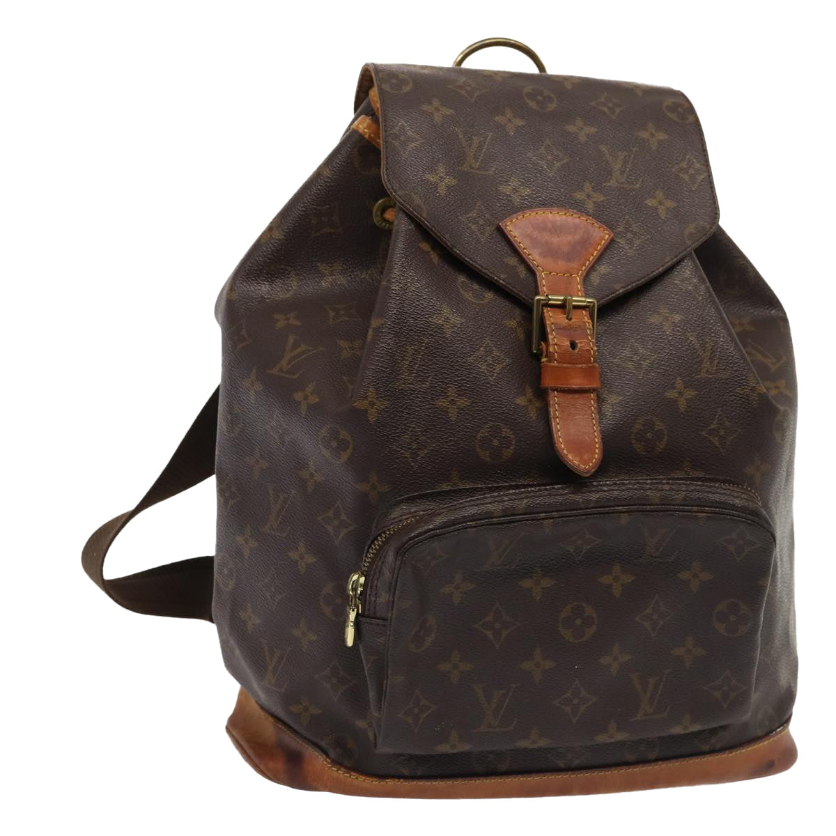 LOUIS VUITTON Monogram Montsouris GM Backpack M51135 LV 81506
