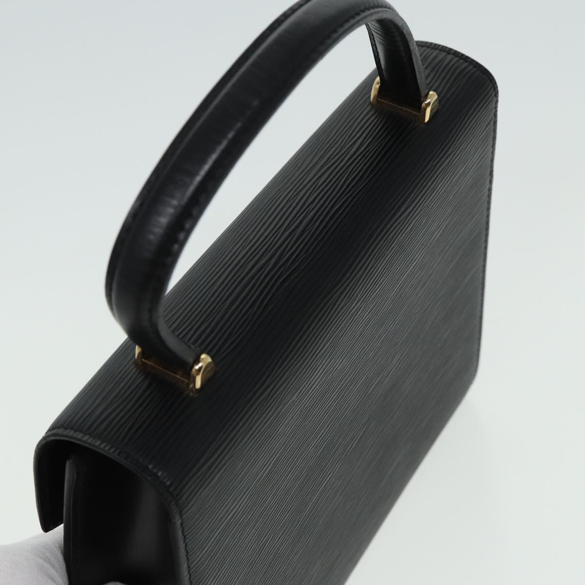 LOUIS VUITTON Epi Malesherbes Hand Bag Black M52372 LV 81533