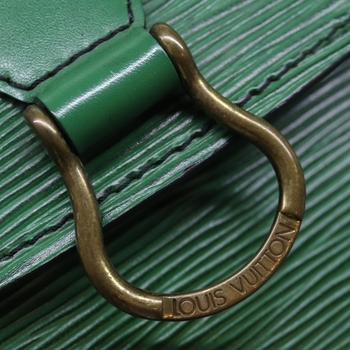 LOUIS VUITTON Epi Saint Cloud GM Shoulder Bag Green M52194 LV 81536
