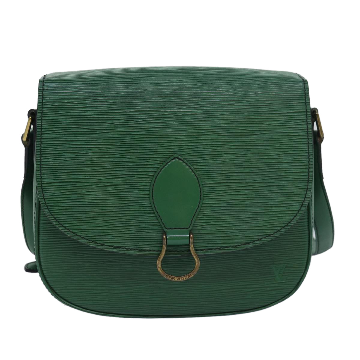 LOUIS VUITTON Epi Saint Cloud GM Shoulder Bag Green M52194 LV 81536