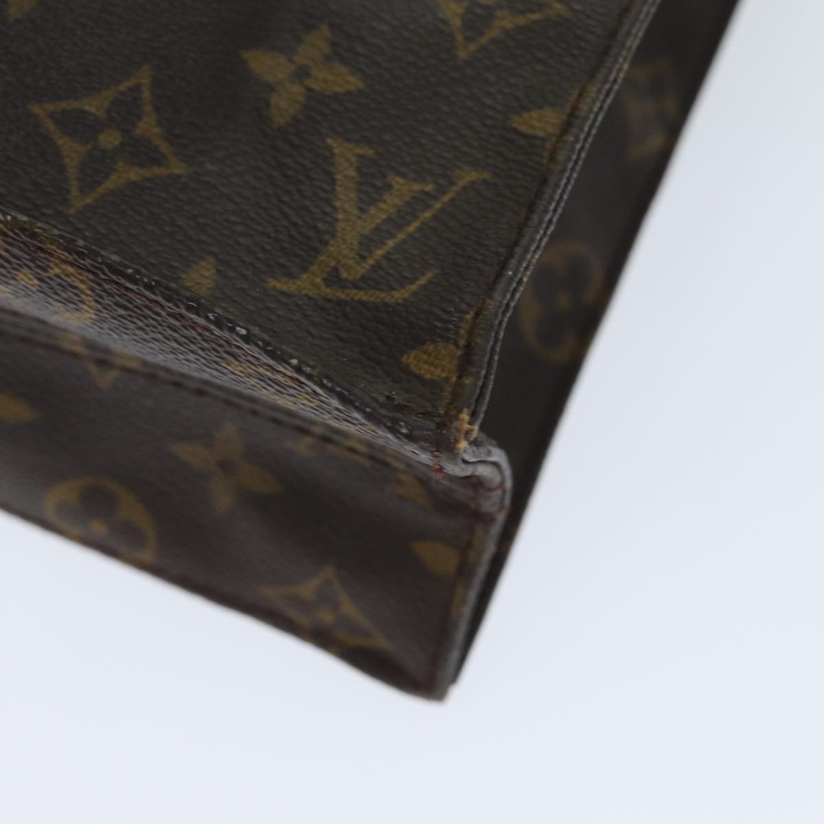 LOUIS VUITTON Monogram Sac Plat Hand Bag M51140 LV 81546