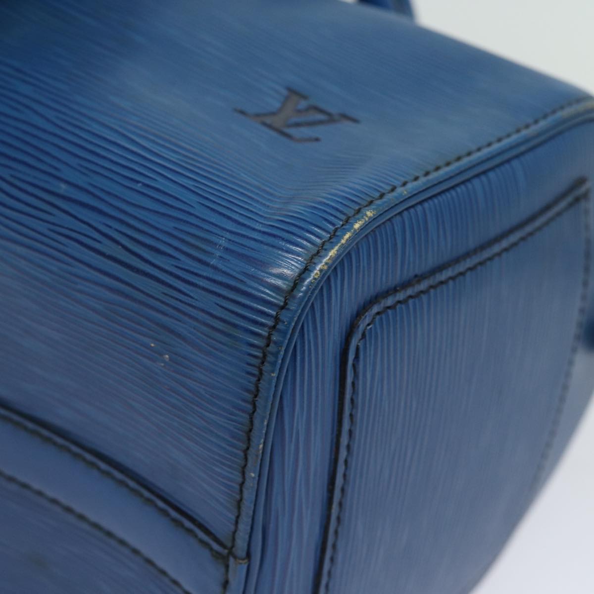 LOUIS VUITTON Epi Speedy 25 Hand Bag Toledo Blue M43015 LV 81576