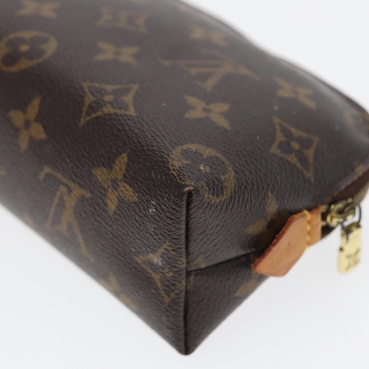 LOUIS VUITTON Monogram Pochette Cosmetic PM Cosmetic Pouch M47515 LV 81602