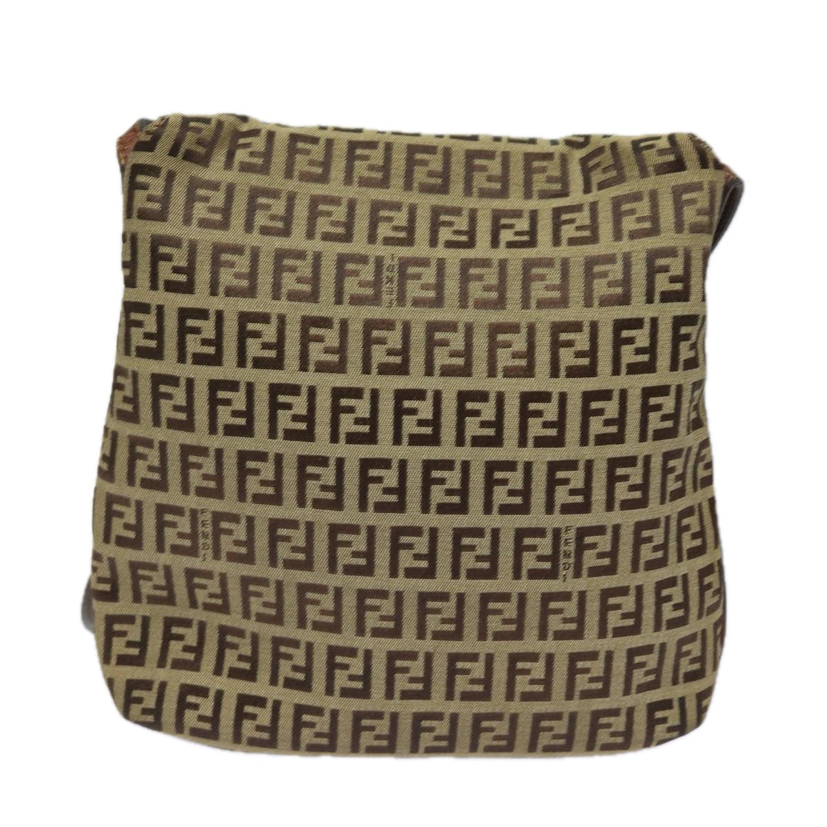 Luxury Fendi Zucchino Canvas Mamma Baguette Shoulder Bag Brown 8BT07581642