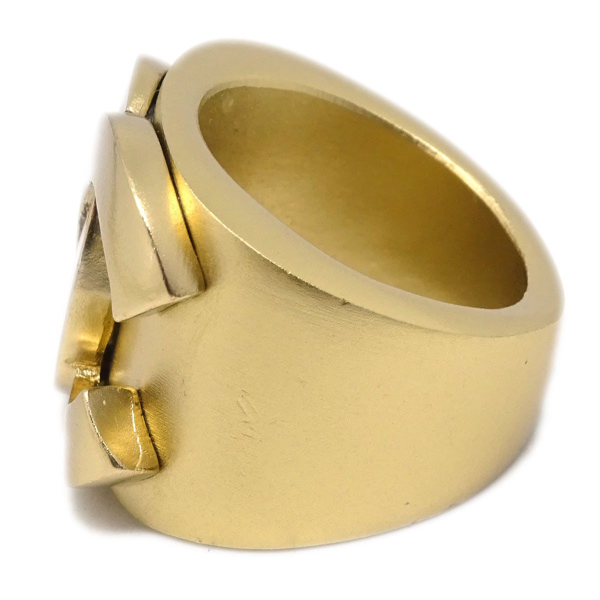 Chanel 2001 CC Ring Gold #53