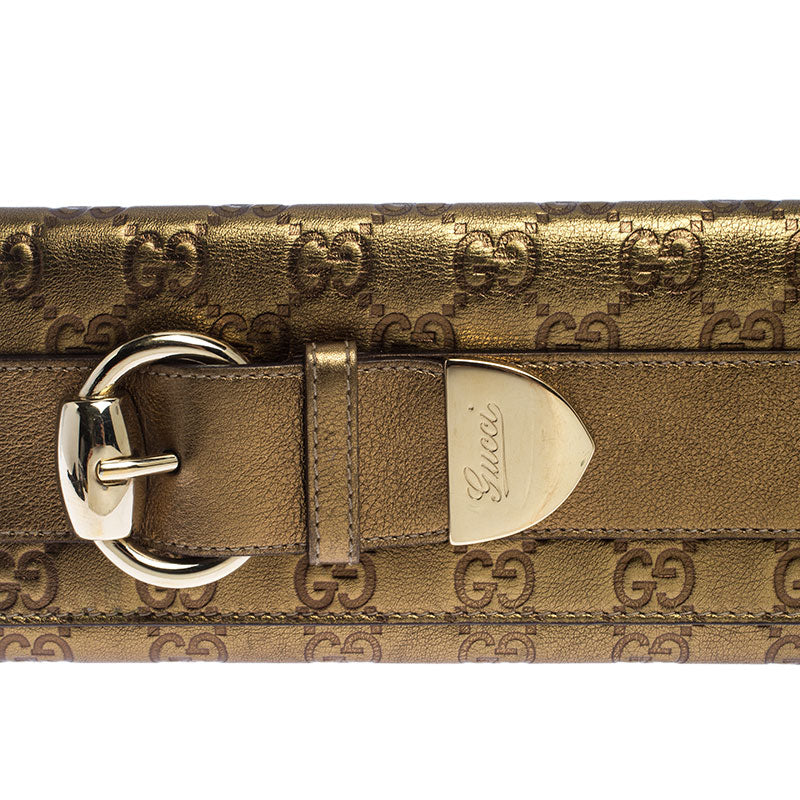 Luxury Gucci Trending 2025 Gold Luxury Gucci Trending 2025ssima Leather Buckle Continental Wallet..
