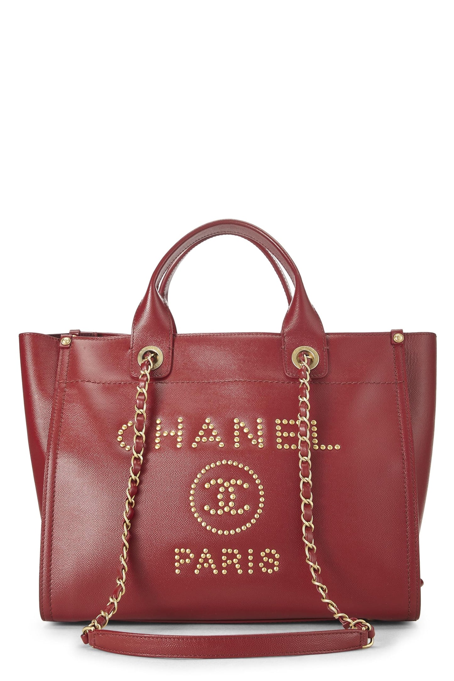 Chanel,  Red Leather Deauville Small, Red