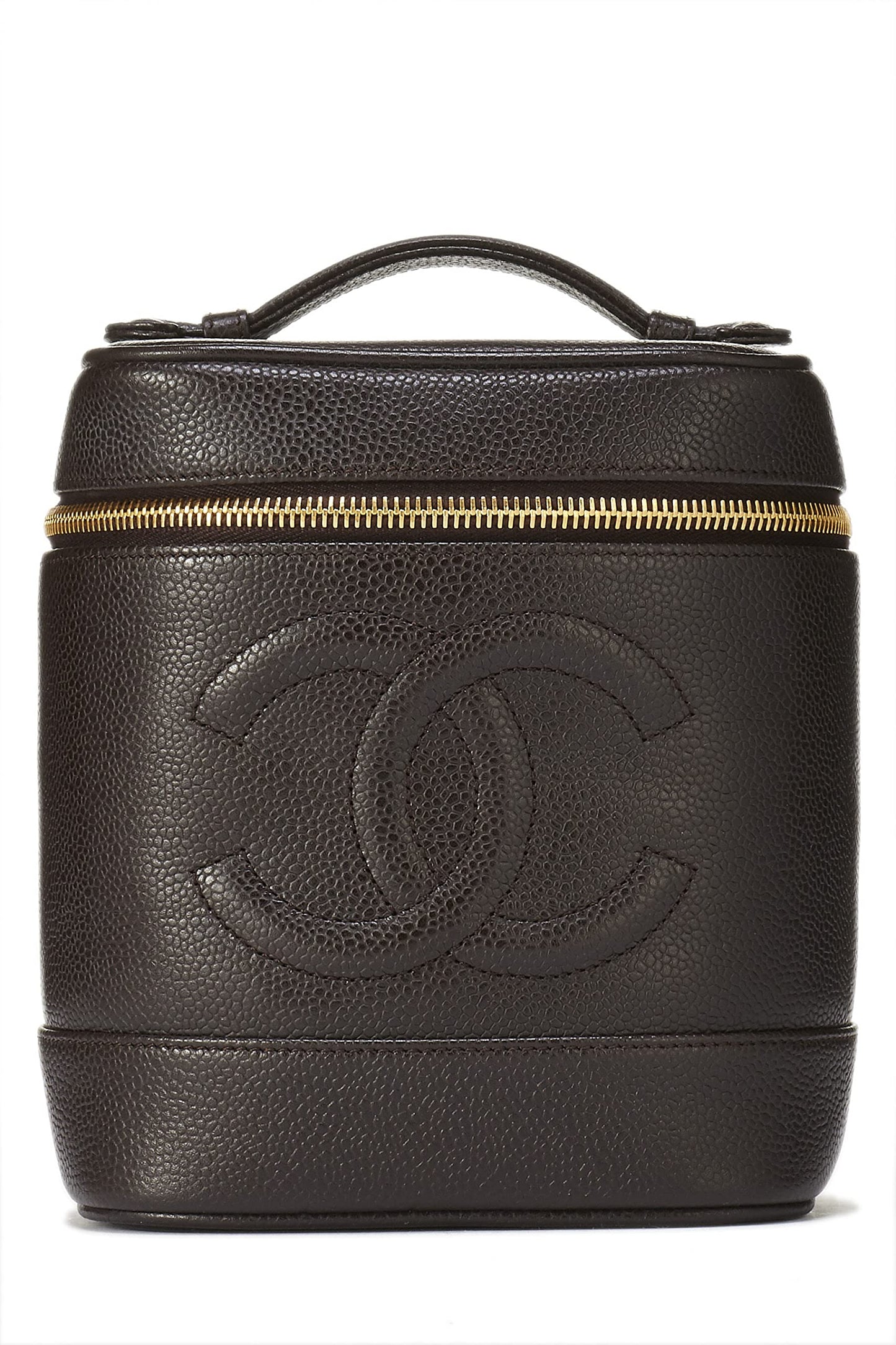 Chanel,  Brown Caviar Vanity, Brown