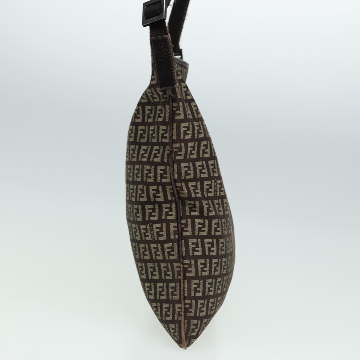 Luxury Fendi Zucca Canvas Shoulder Bag Brown Black81825