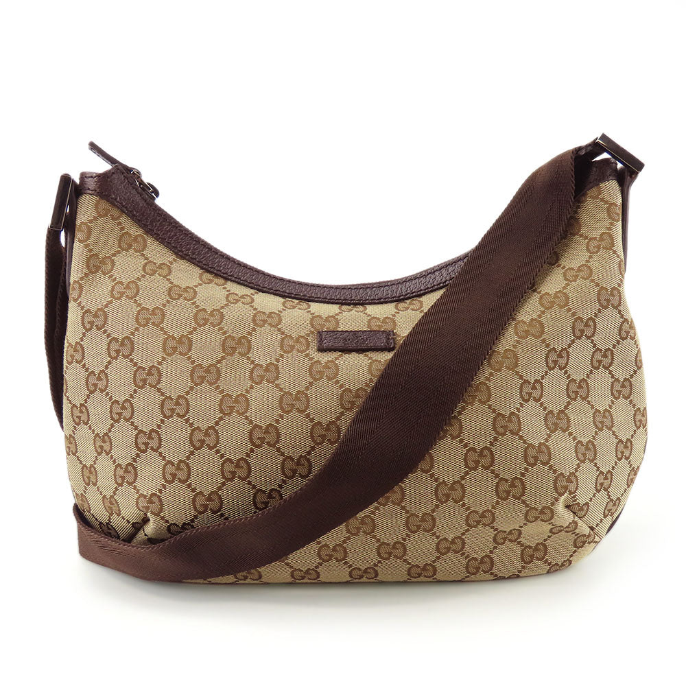 Luxury Gucci Trending 2025 GG Canvas Leather Shoulder Bag 181092
