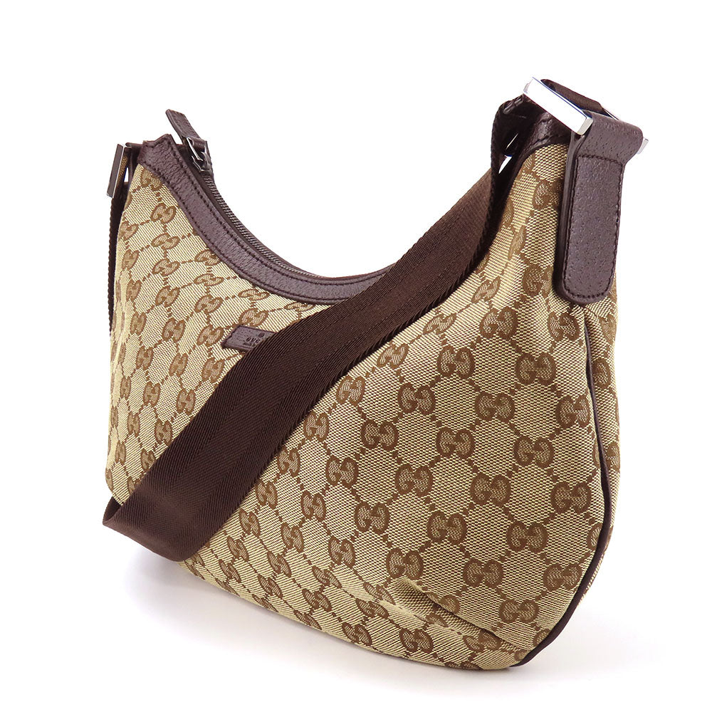 Luxury Gucci Trending 2025 GG Canvas Leather Shoulder Bag 181092