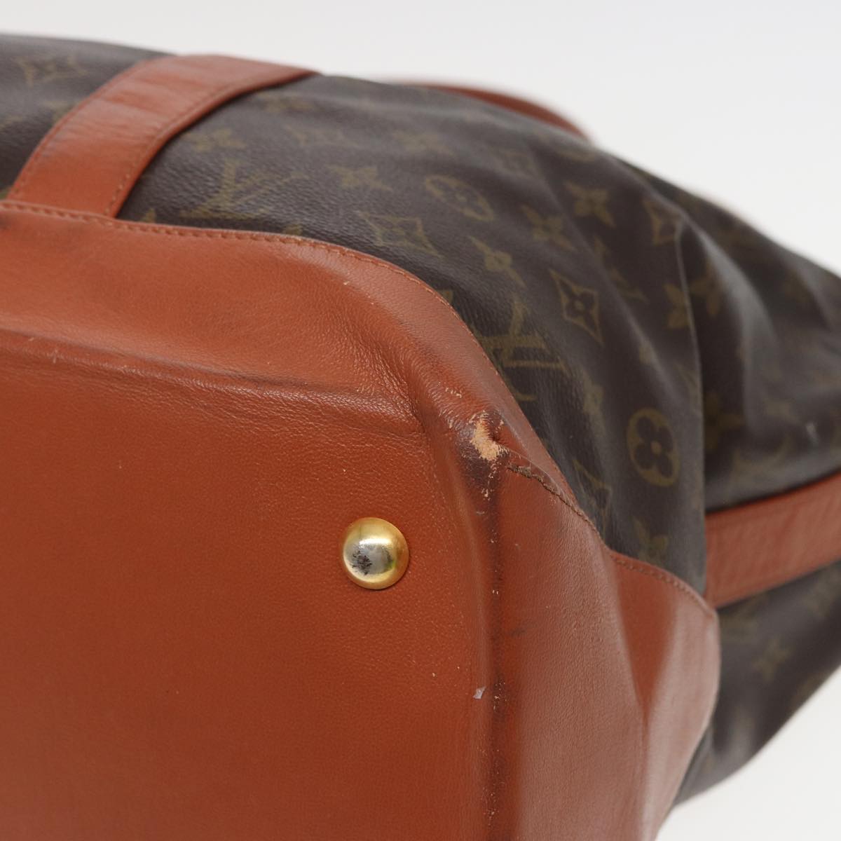 LOUIS VUITTON Monogram Sac Weekend GM Tote Bag M42420 LV 81885