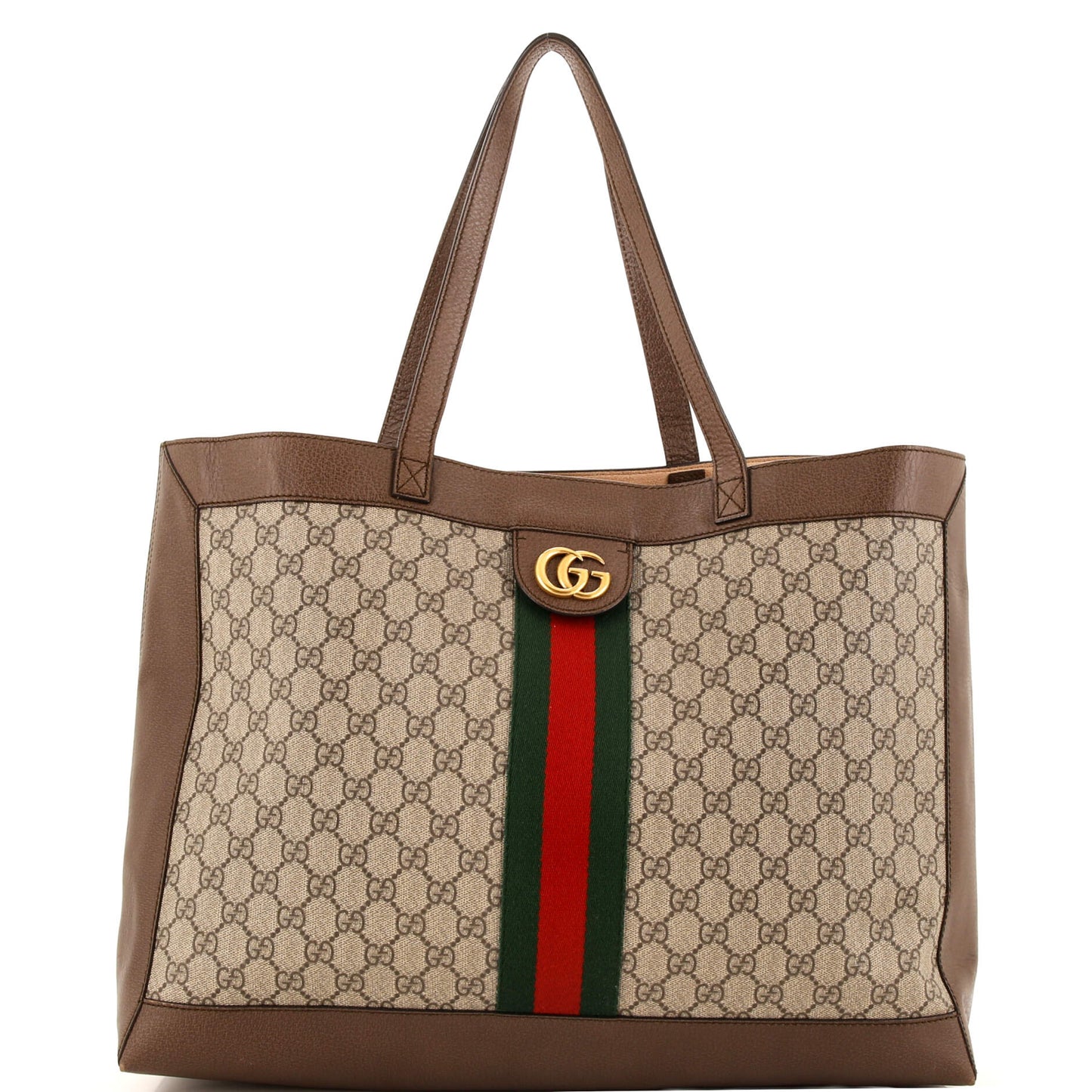 Luxury Gucci Trending 2025 Ophidia Soft Open Tote GG Coated Canvas East West