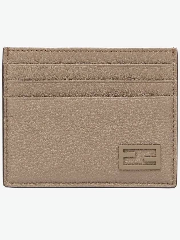 Luxury Fendi Leather Card Wallet Brown Yellow