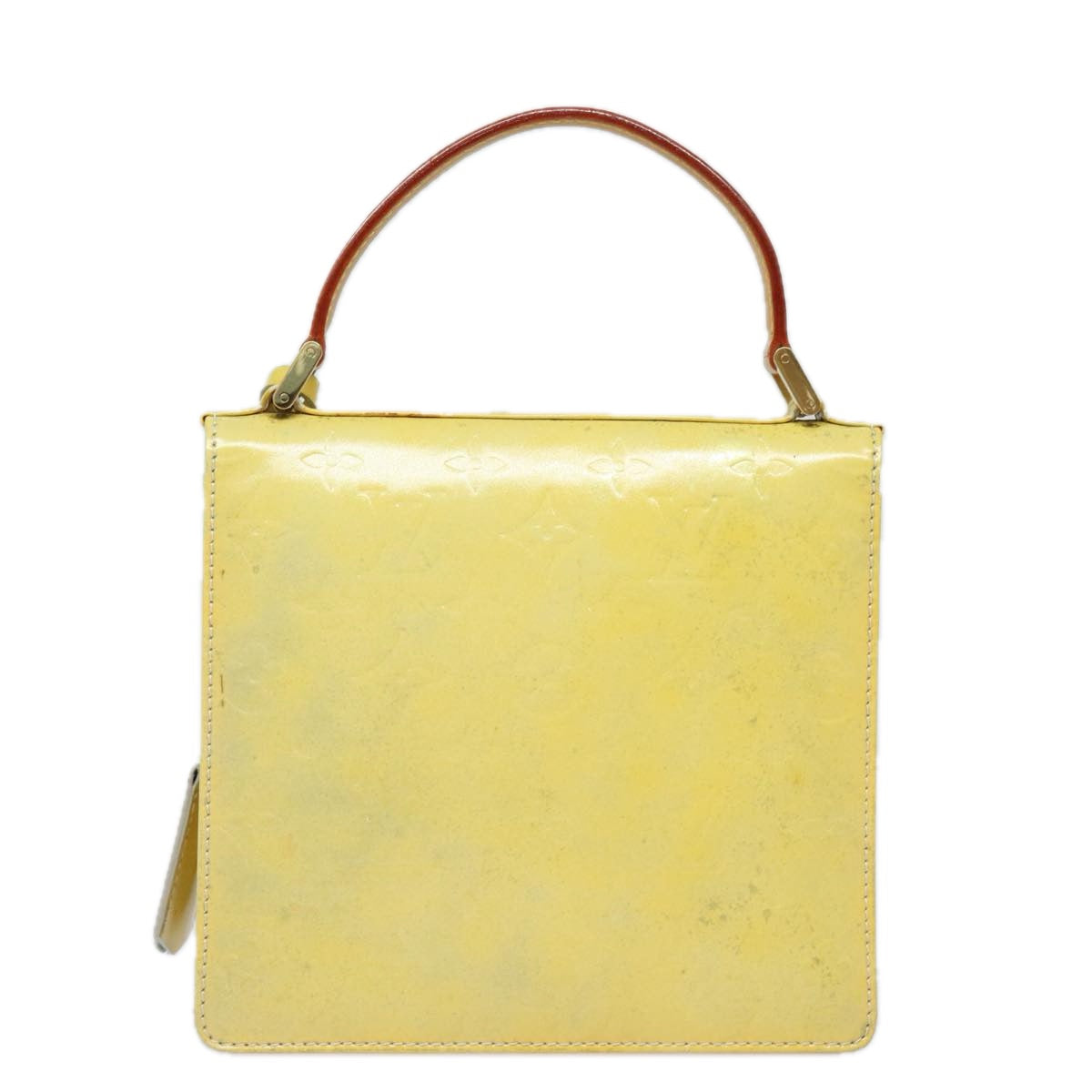 LOUIS VUITTON Monogram Vernis Spring Street Hand Bag Gris M91029 LV 81950