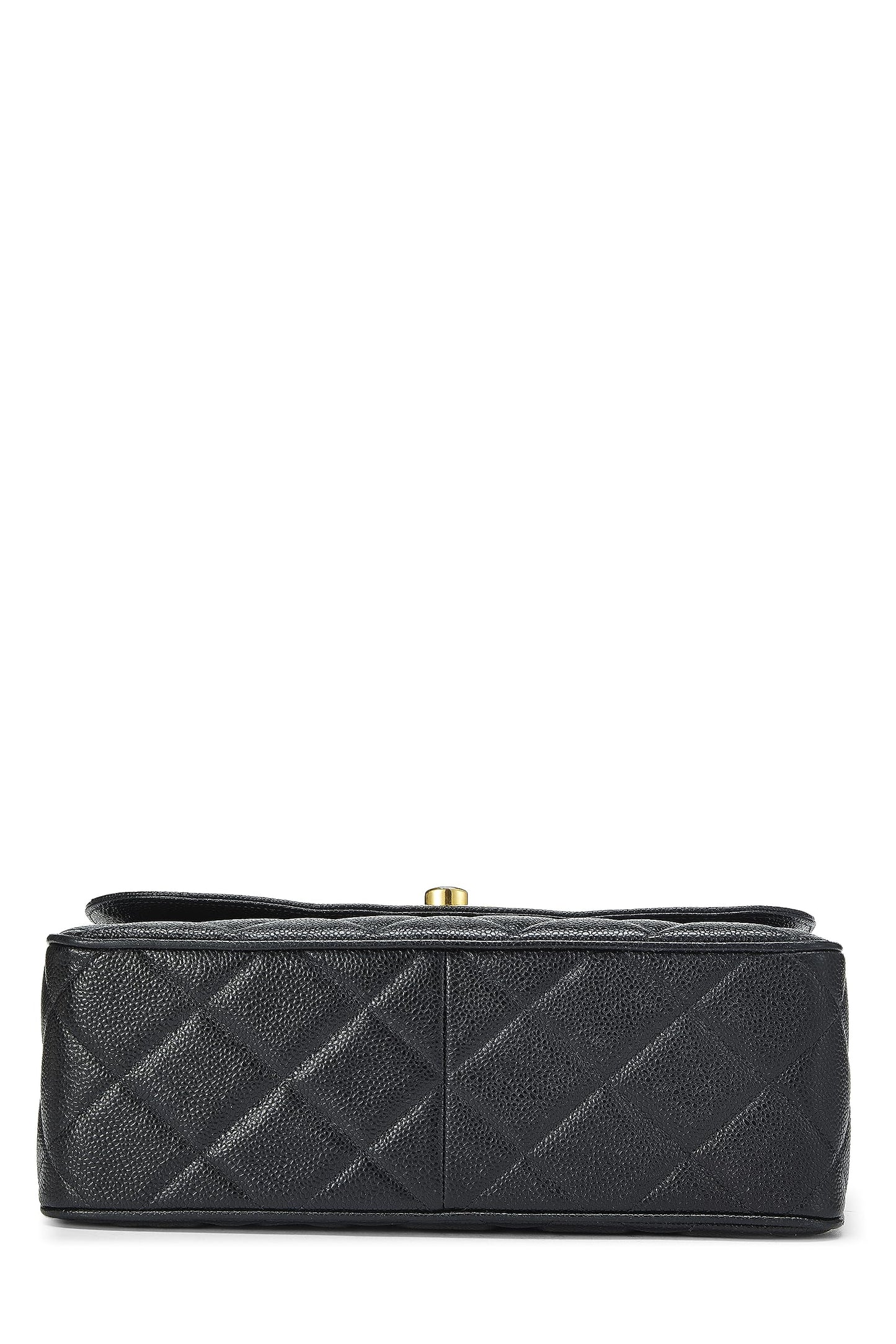 Chanel,  Black Caviar Big CC Square Flap Large, Black