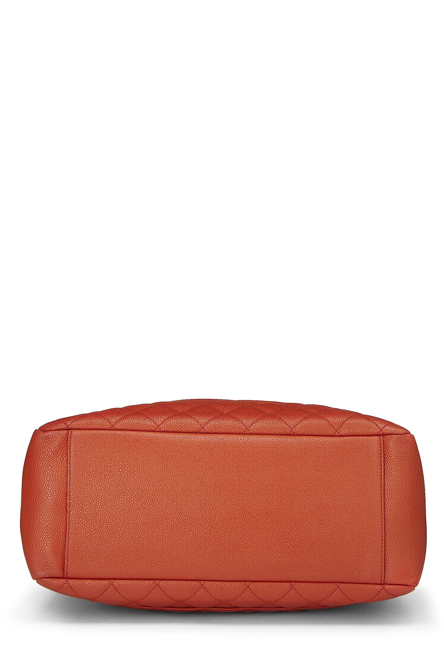Chanel,  Orange Quilted Caviar Grand Shopping Tote (GST), Orange