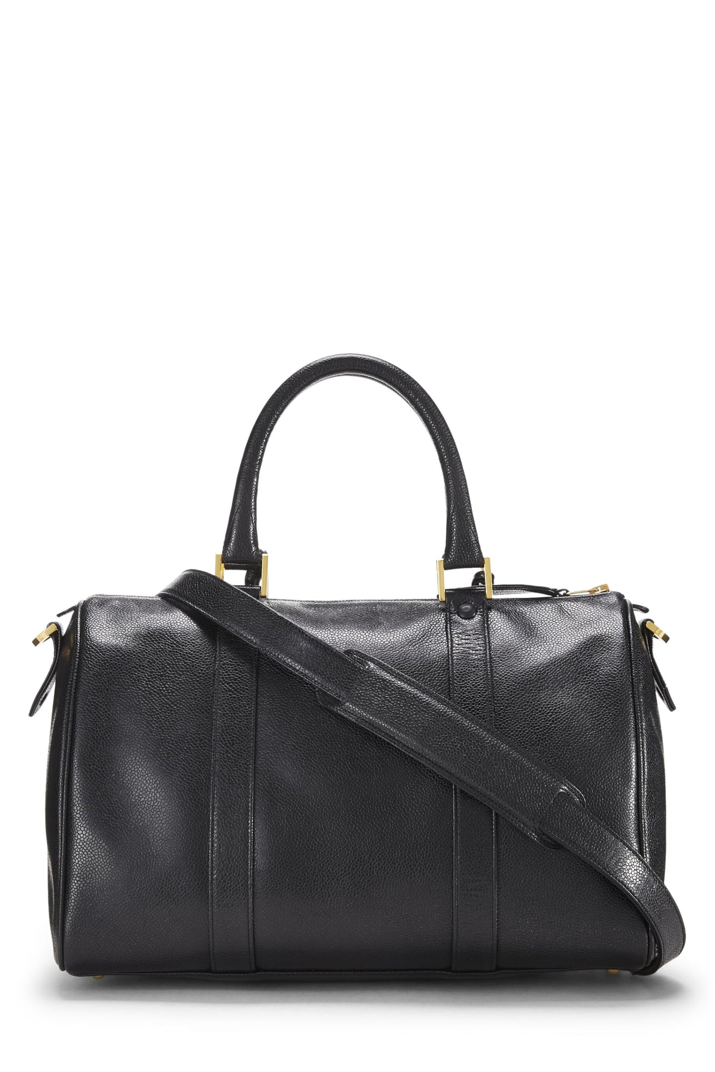 Chanel,  Black Caviar Boston Small, Black
