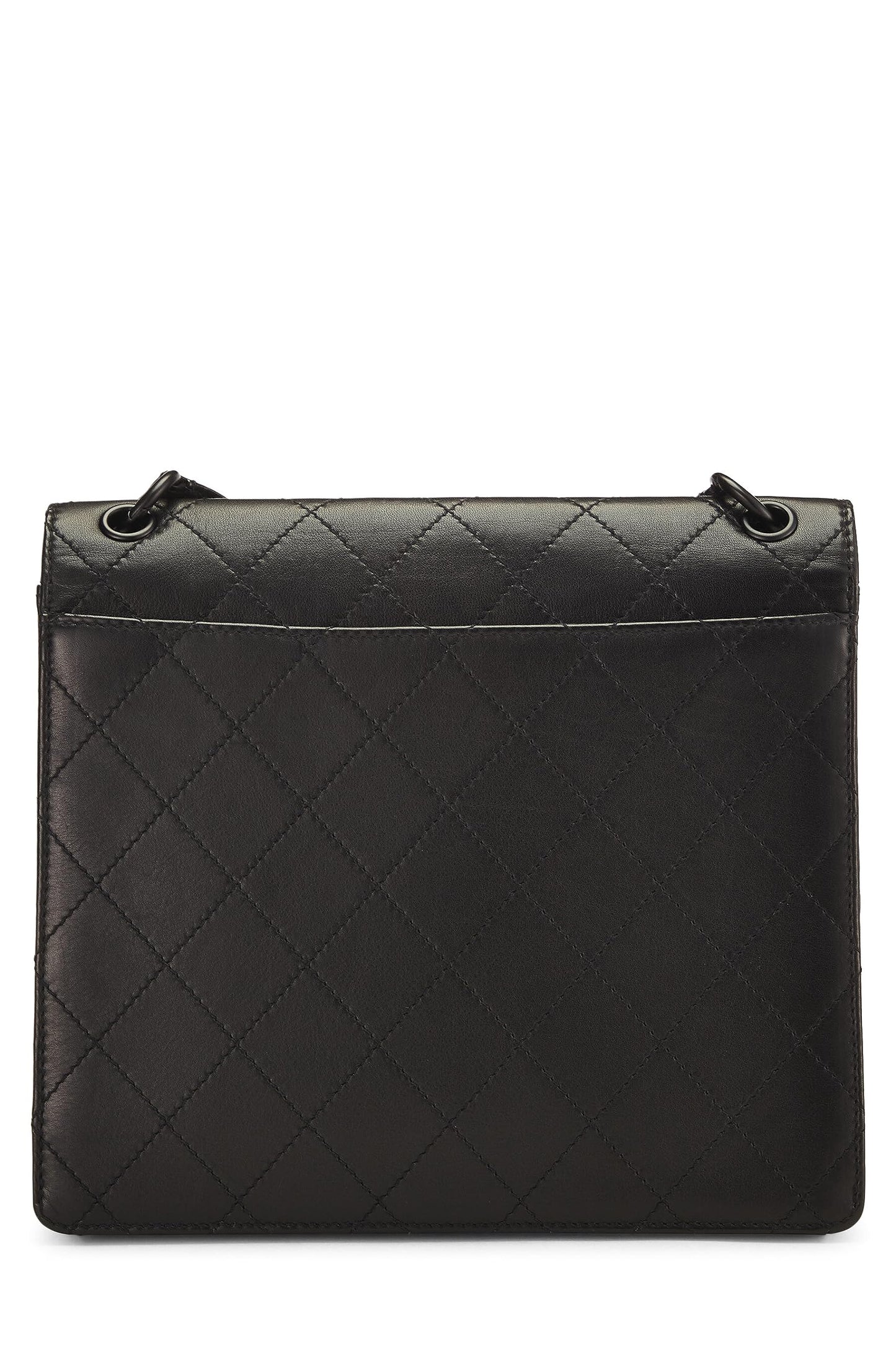 Chanel,  Black Lambskin Shoulder Bag, Black