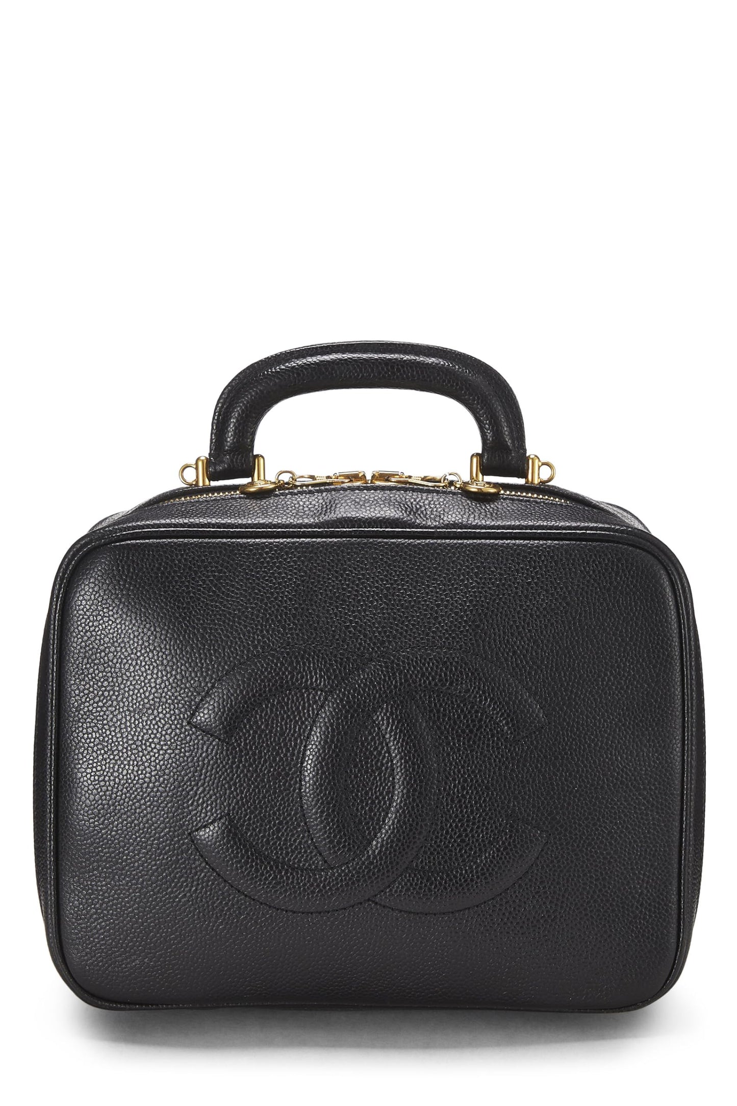 Chanel,  Black Caviar Lunch Box Vanity, Black
