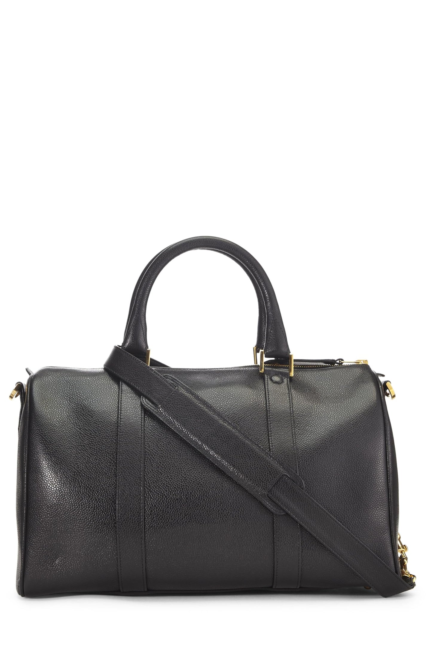 Chanel,  Black Caviar Boston Small, Black