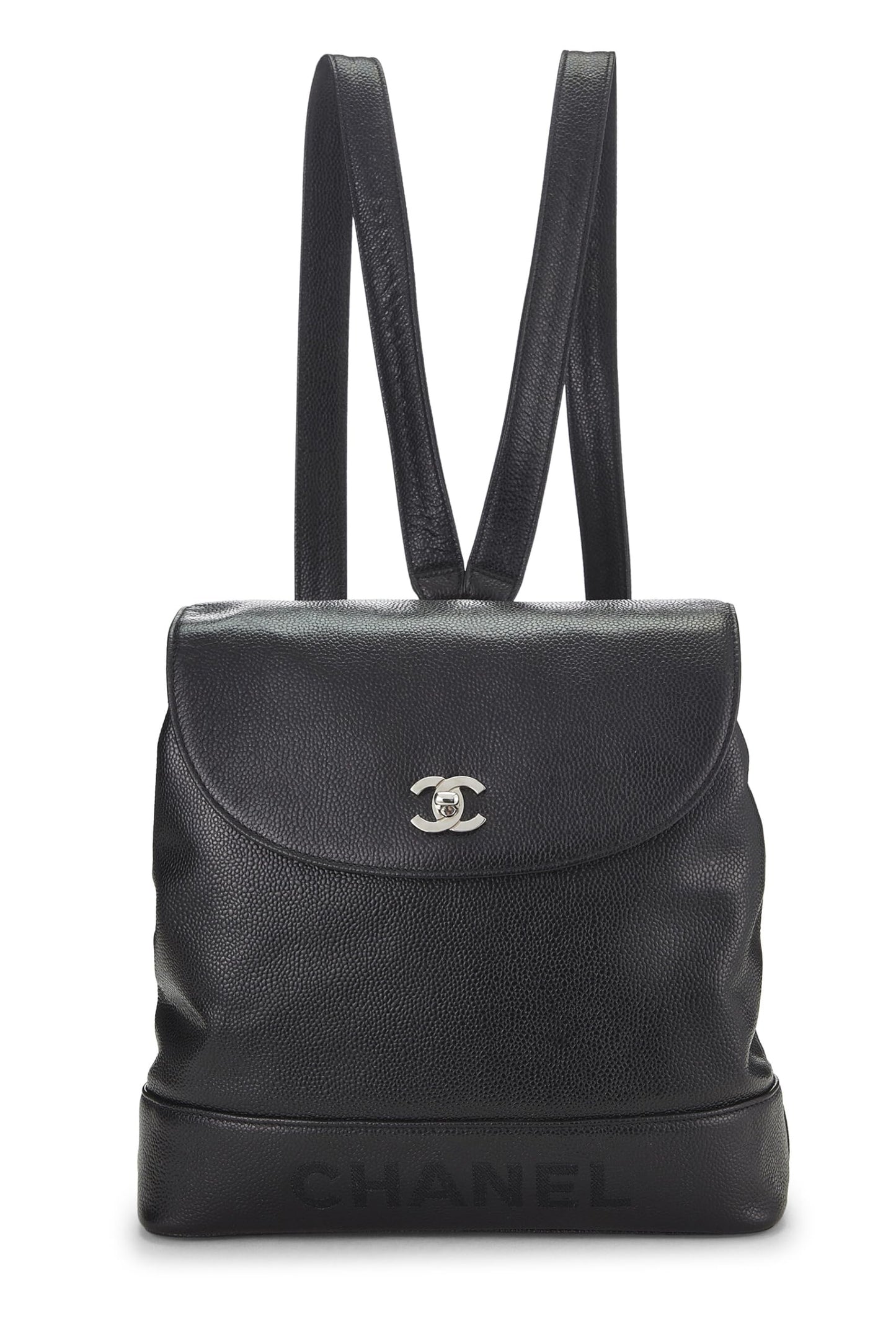 Chanel,  Black Caviar 'CC' Backpack, Black