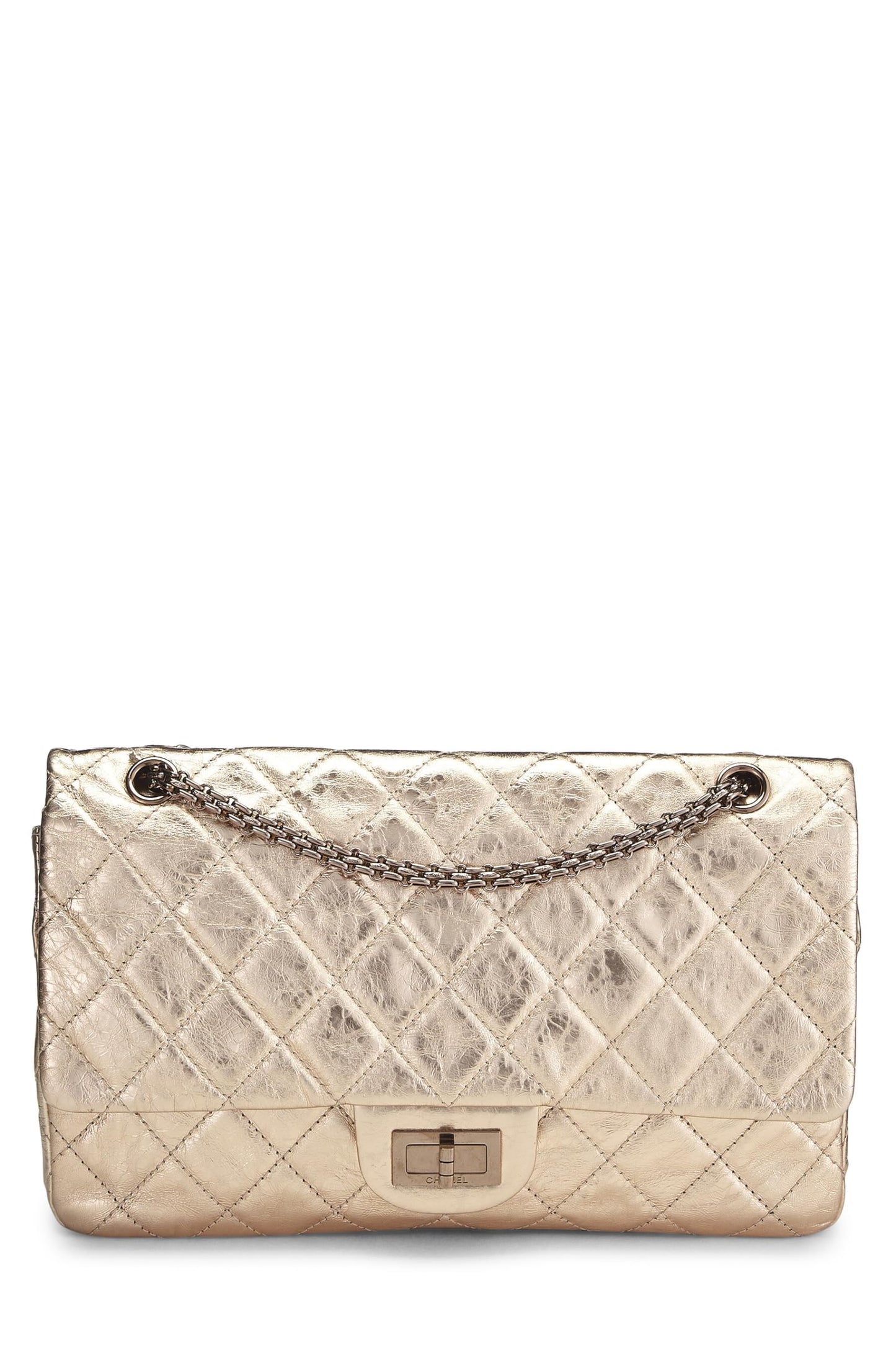 Chanel,  Gold Quilted Lambskin 2.55 Reissue Flap 227, Gold