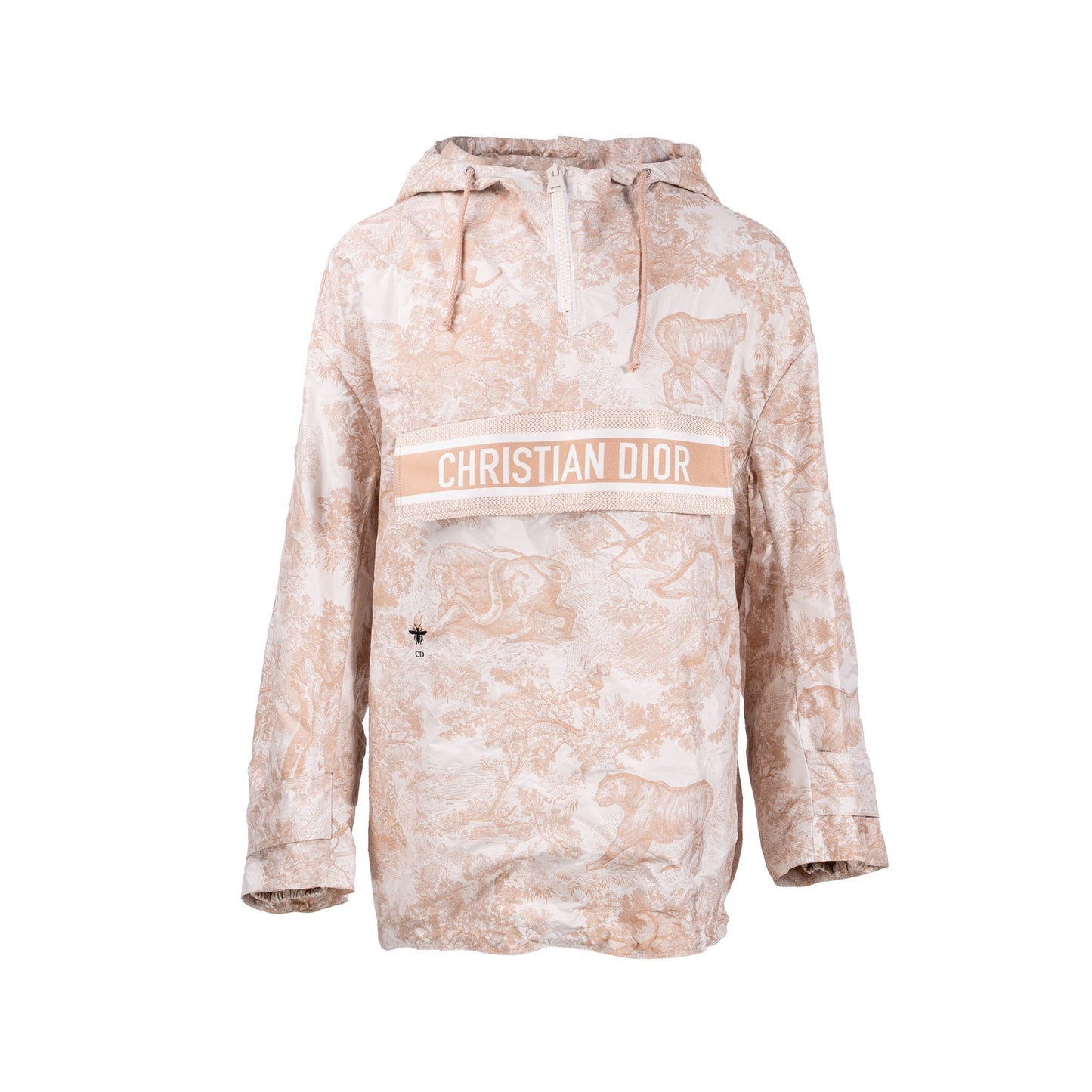 Luxury Dior Size XS Toile De Jouy Anoroak Jacket Beige