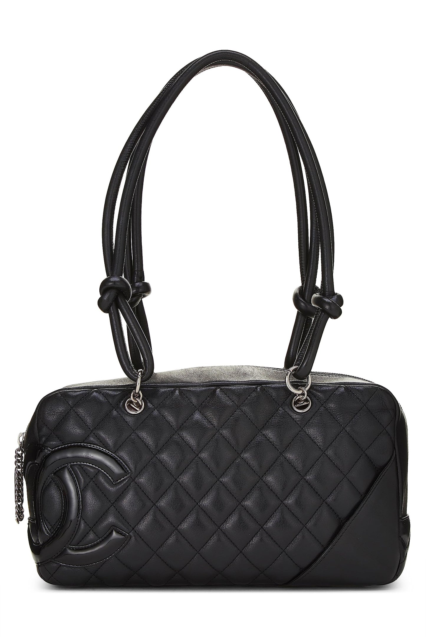 Chanel,  Black Calfskin Cambon Ligne Bowler, Black