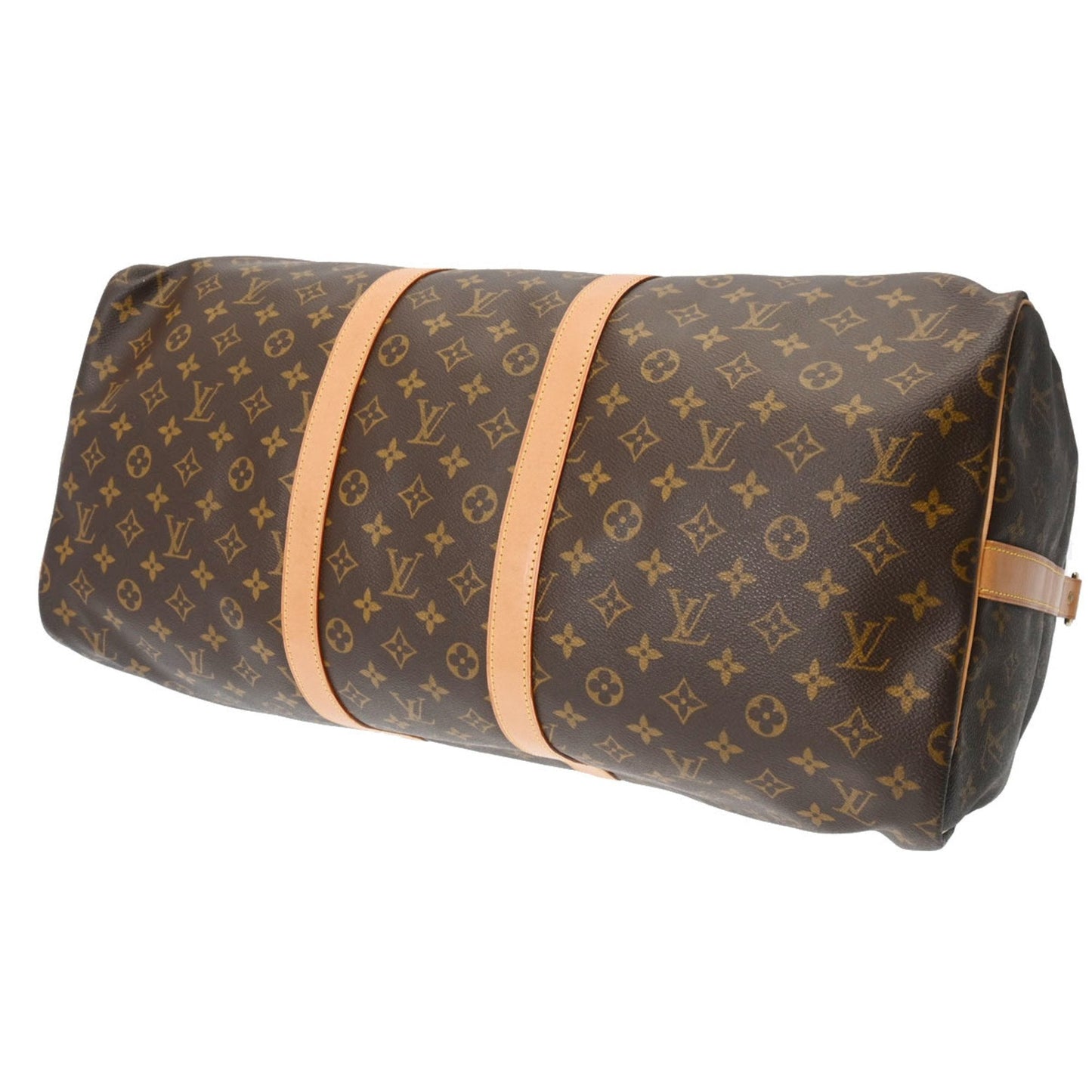 Louis Vuitton Keepall Bandouliere 55  Canvas Travel Bag ()