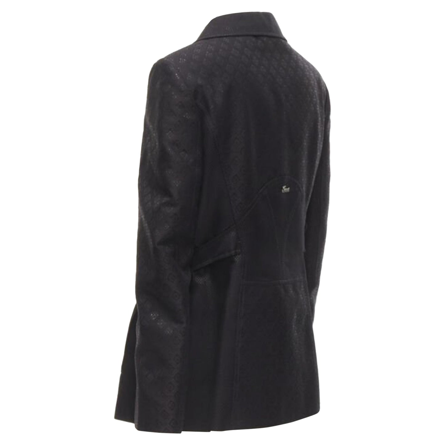 Gucci metallic oriental brocade double breasted jacket