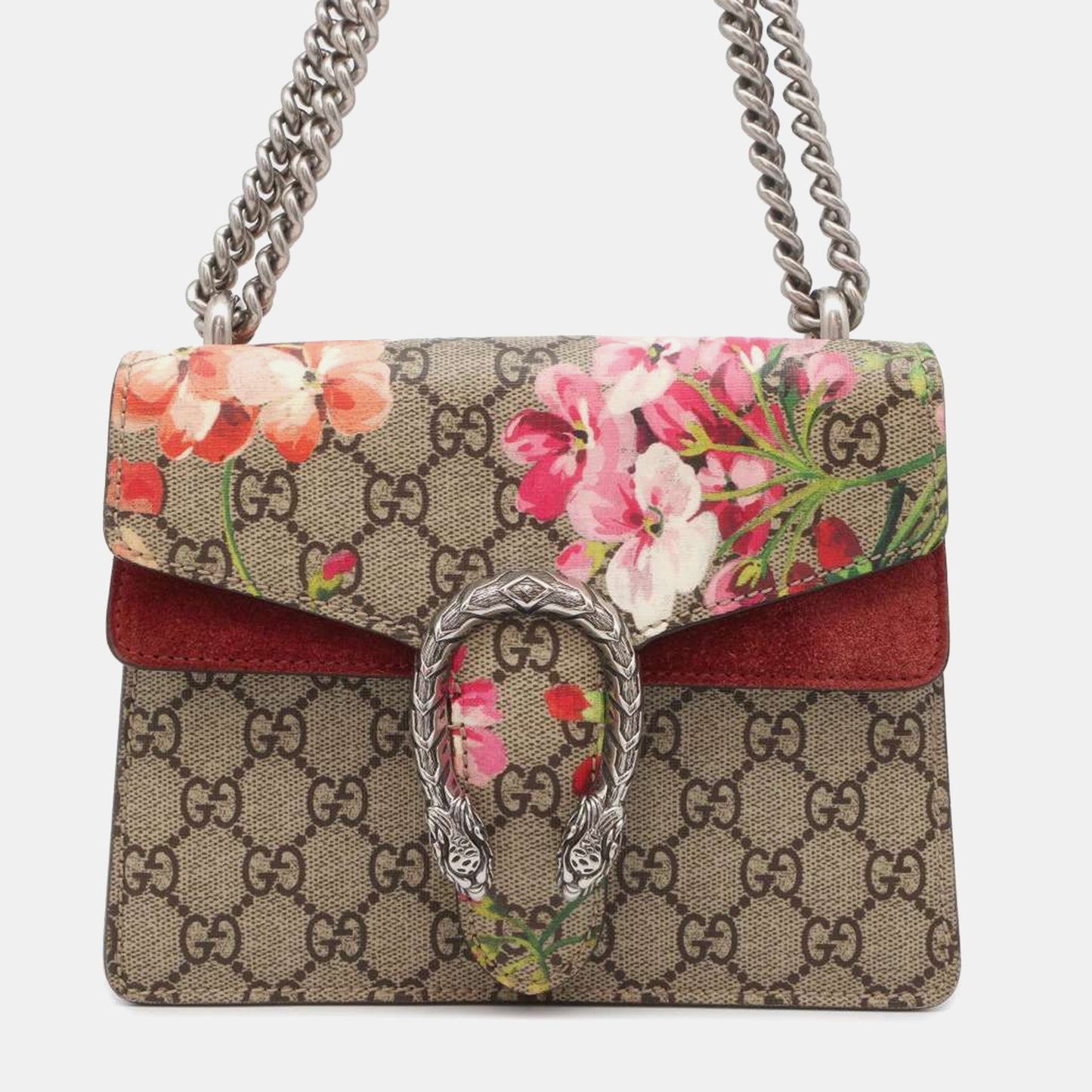 Luxury Gucci Trending 2025 Beige Canvas Dionysus Blooms Shoulder Bag