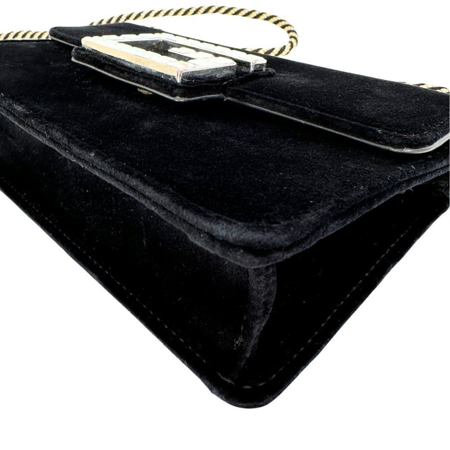 Gucci Square G  Velvet Shoulder Bag ()