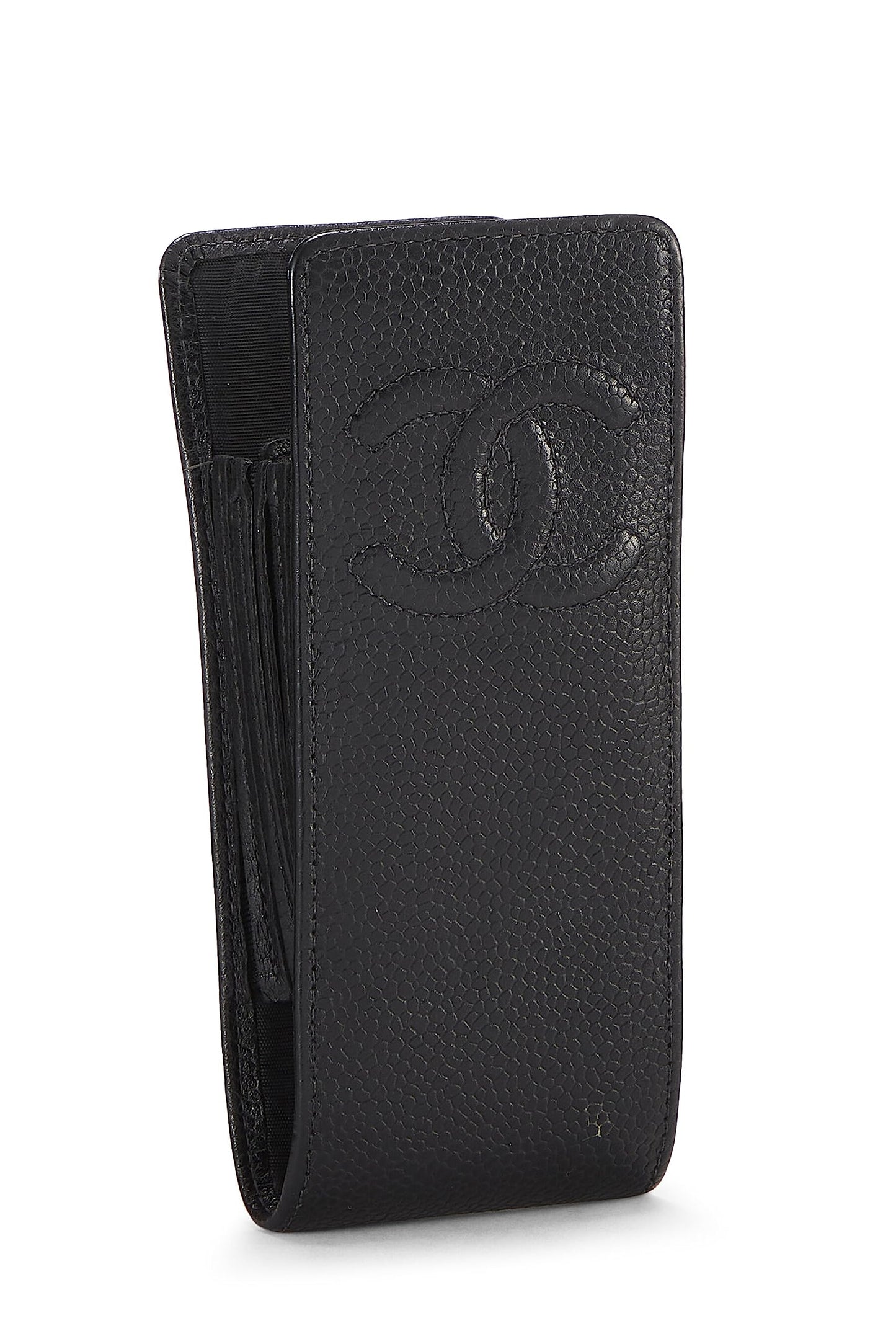 Chanel  Black Caviar Case, Black