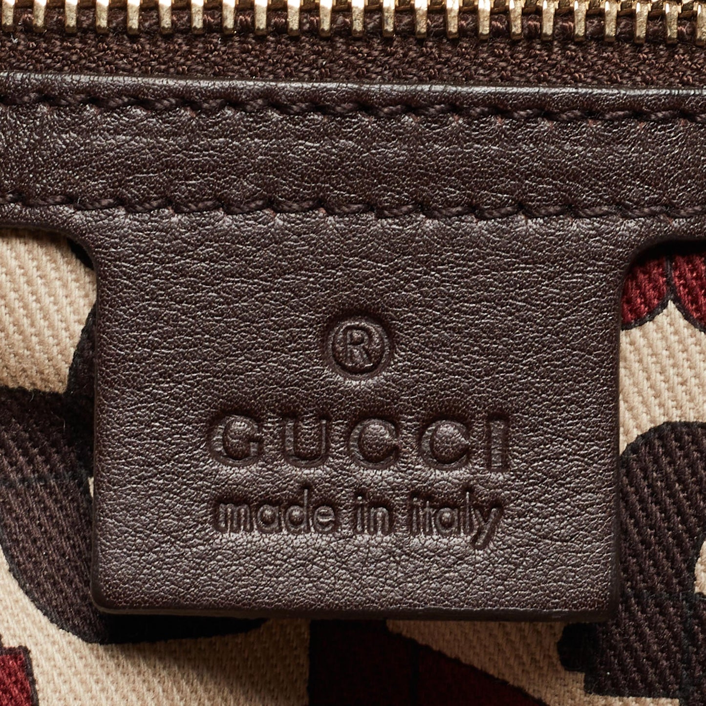 Gucci Dark Guccissima Leather Small Pelham Shoulder Bag