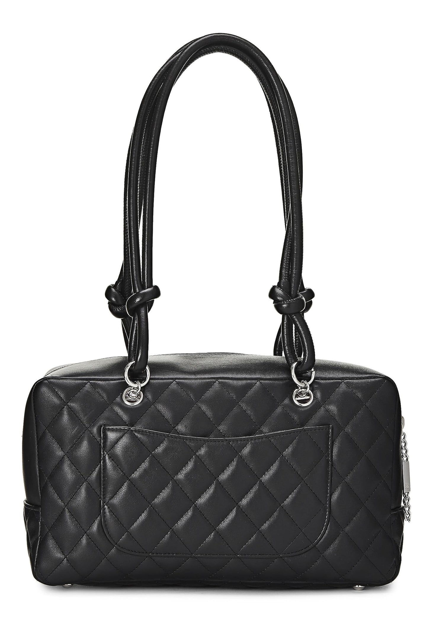 Chanel,  Black Calfskin Cambon Ligne Bowler, Black