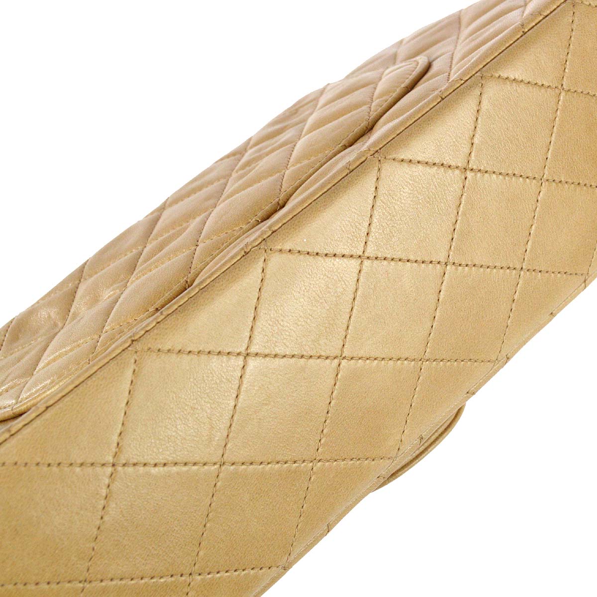 Luxury Chanel 1994-1996 Beige Lambskin Medium Classic Double Flap Shoulder Bag