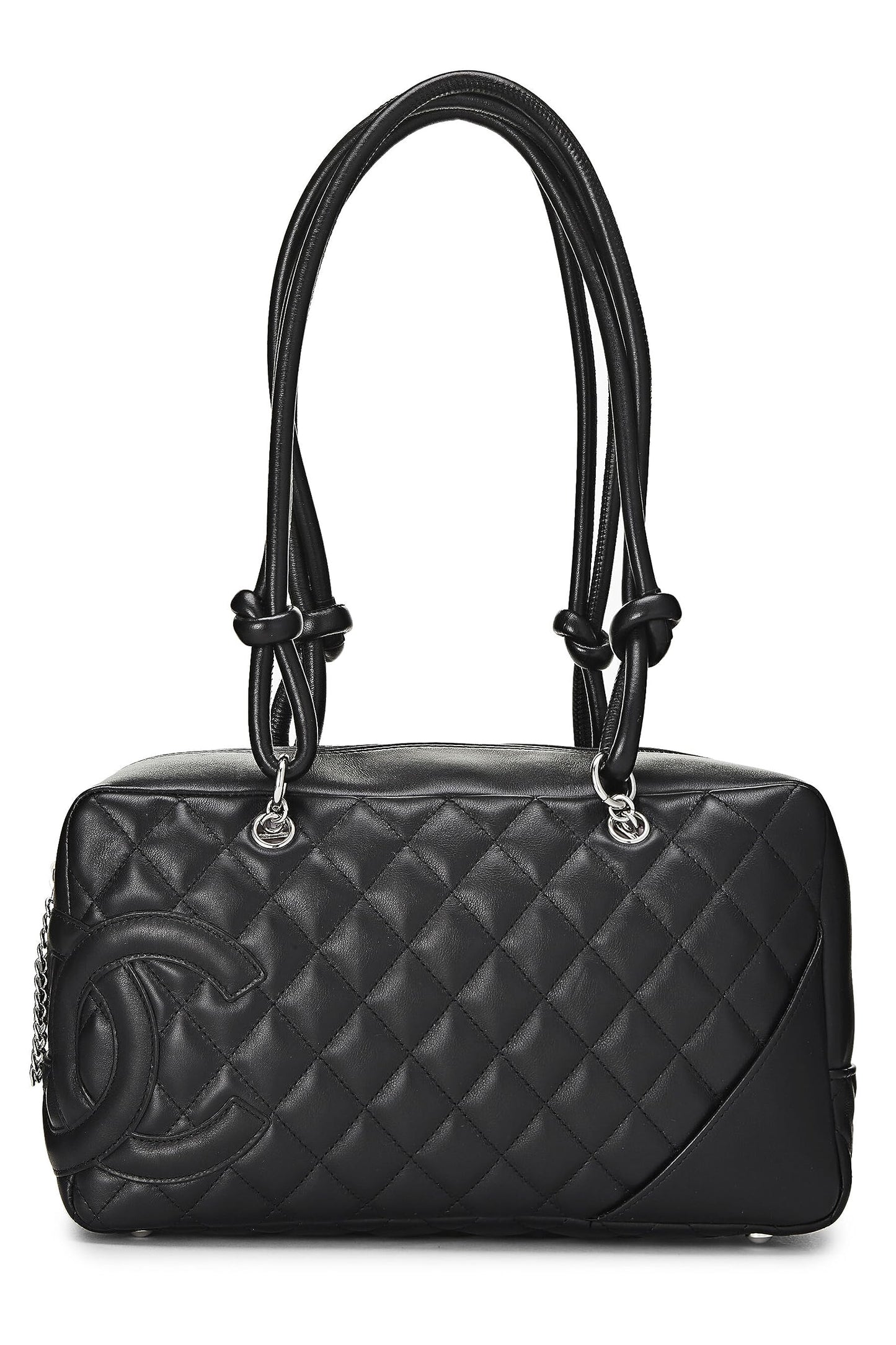 Chanel,  Black Calfskin Cambon Ligne Bowler, Black
