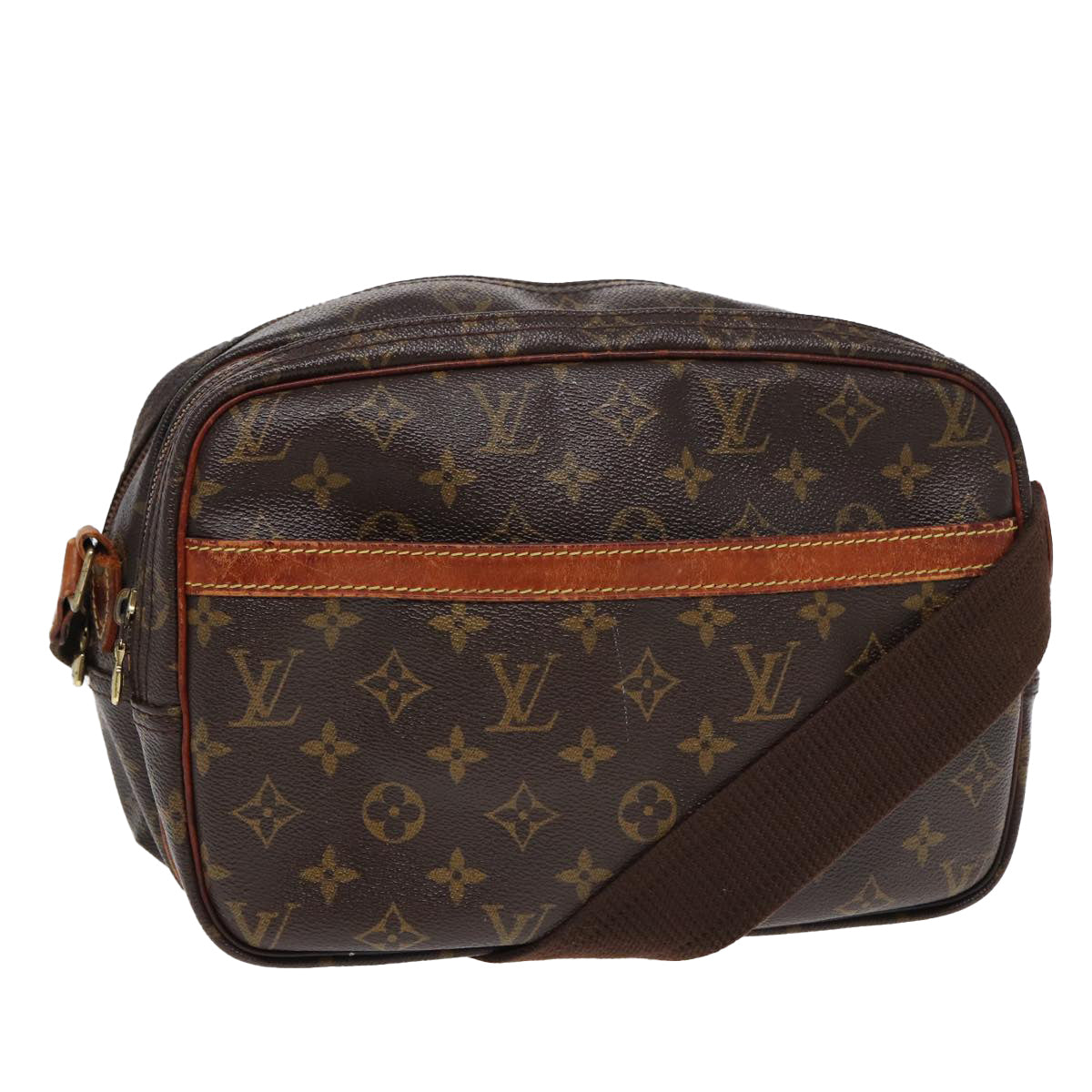 LOUIS VUITTON Monogram Reporter PM Shoulder Bag M45254 LV 82003