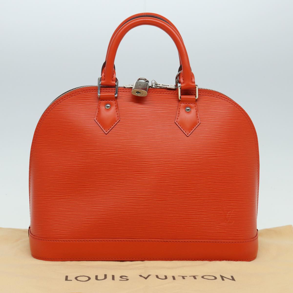 LOUIS VUITTON Epi Alma PM Hand Bag Orange Pimon M40623 LV 82018