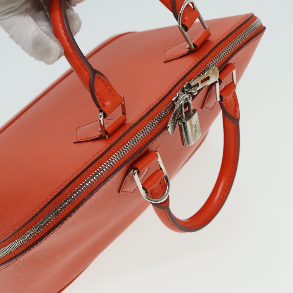 LOUIS VUITTON Epi Alma PM Hand Bag Orange Pimon M40623 LV 82018