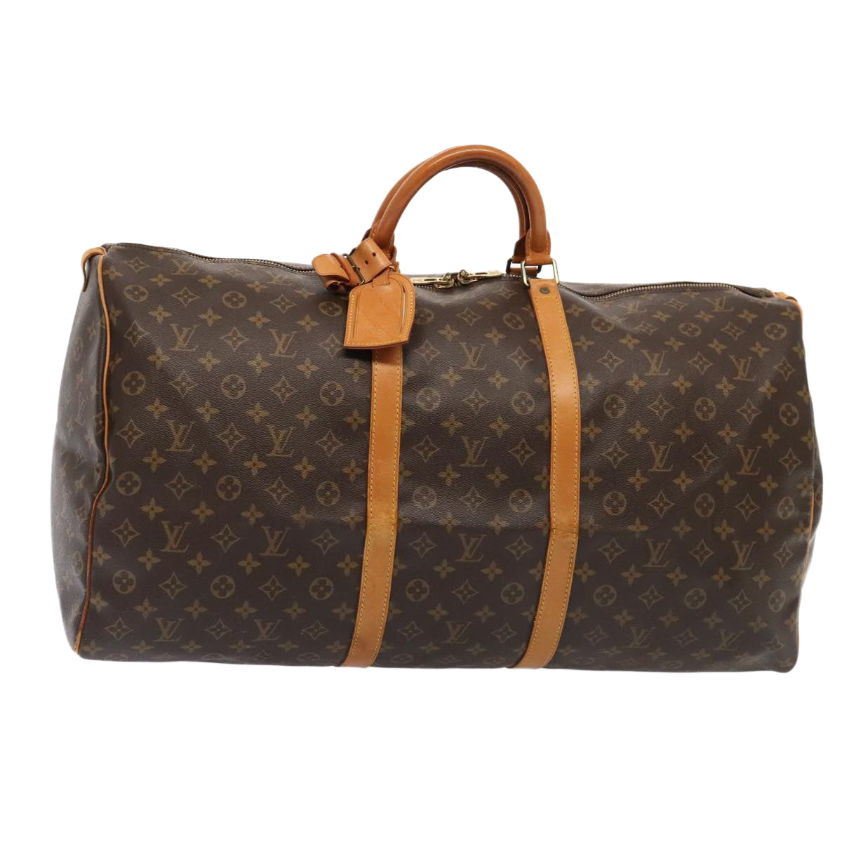 LOUIS VUITTON Monogram Keepall 60 Boston Bag M41422 LV 82036