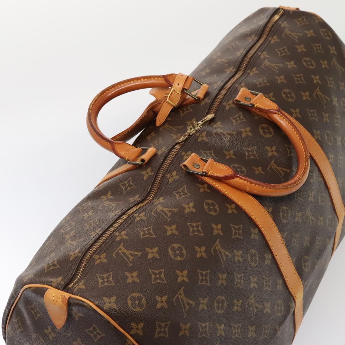 LOUIS VUITTON Monogram Keepall 60 Boston Bag M41422 LV 82036