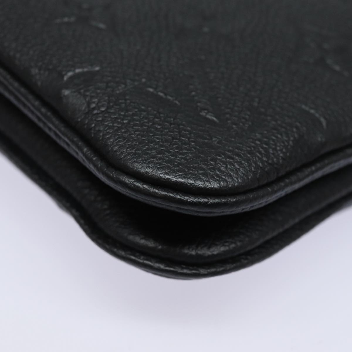 LOUIS VUITTON Monogram Empreinte Pochette Double Zip Bag M68568 LV 82076S