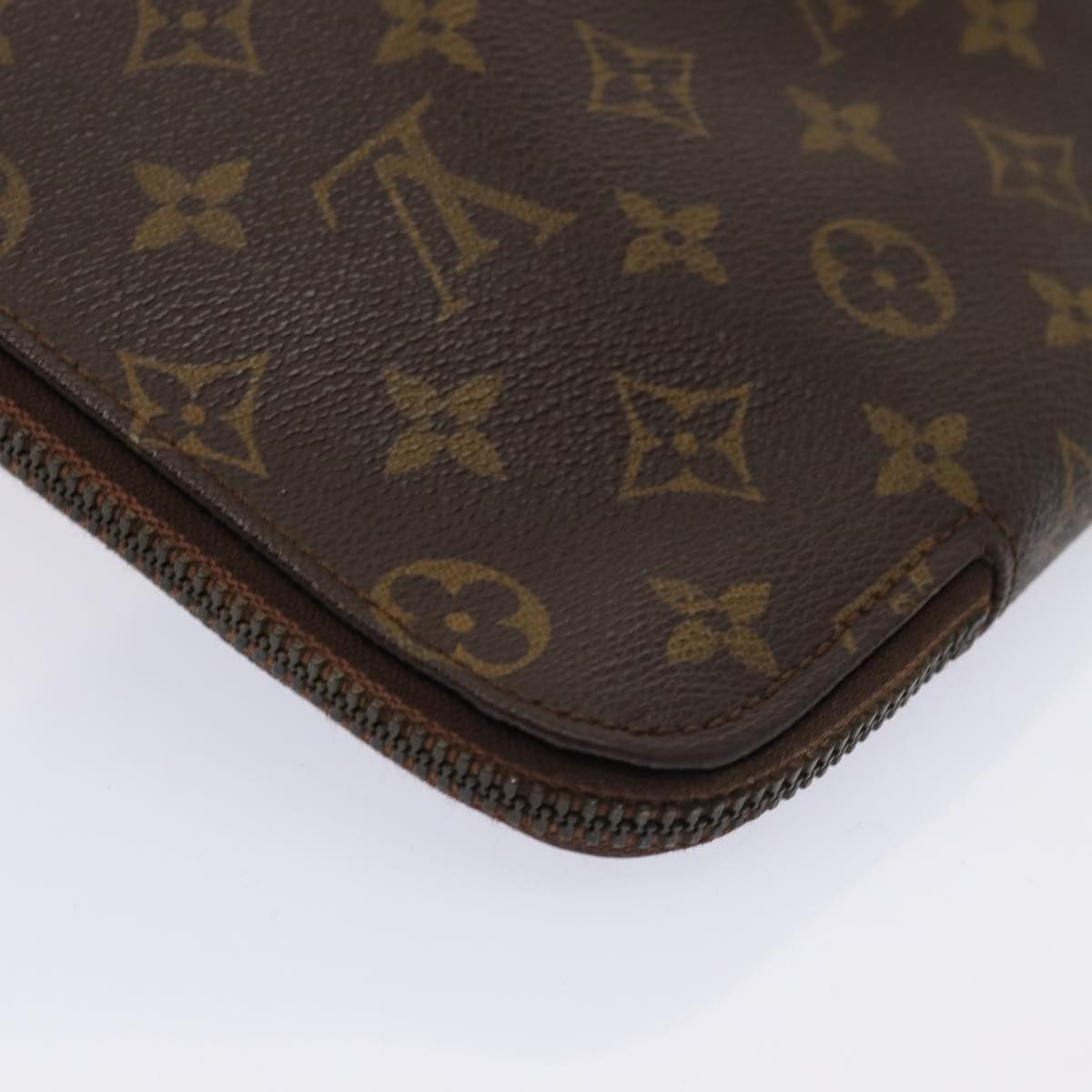 LOUIS VUITTON Monogram Poche Document Briefcase M53400 LV 82087