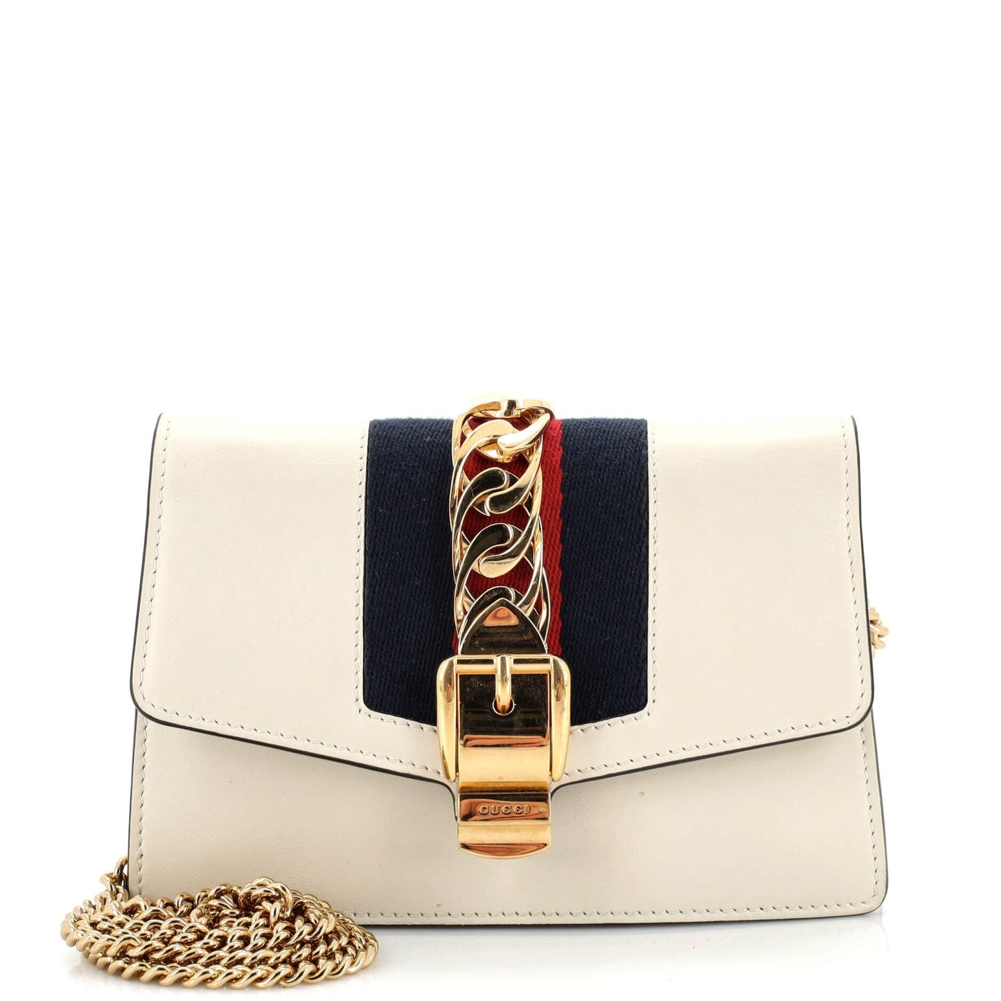 Luxury Gucci Trending 2025 Sylvie Chain Shoulder Bag Leather Super Mini