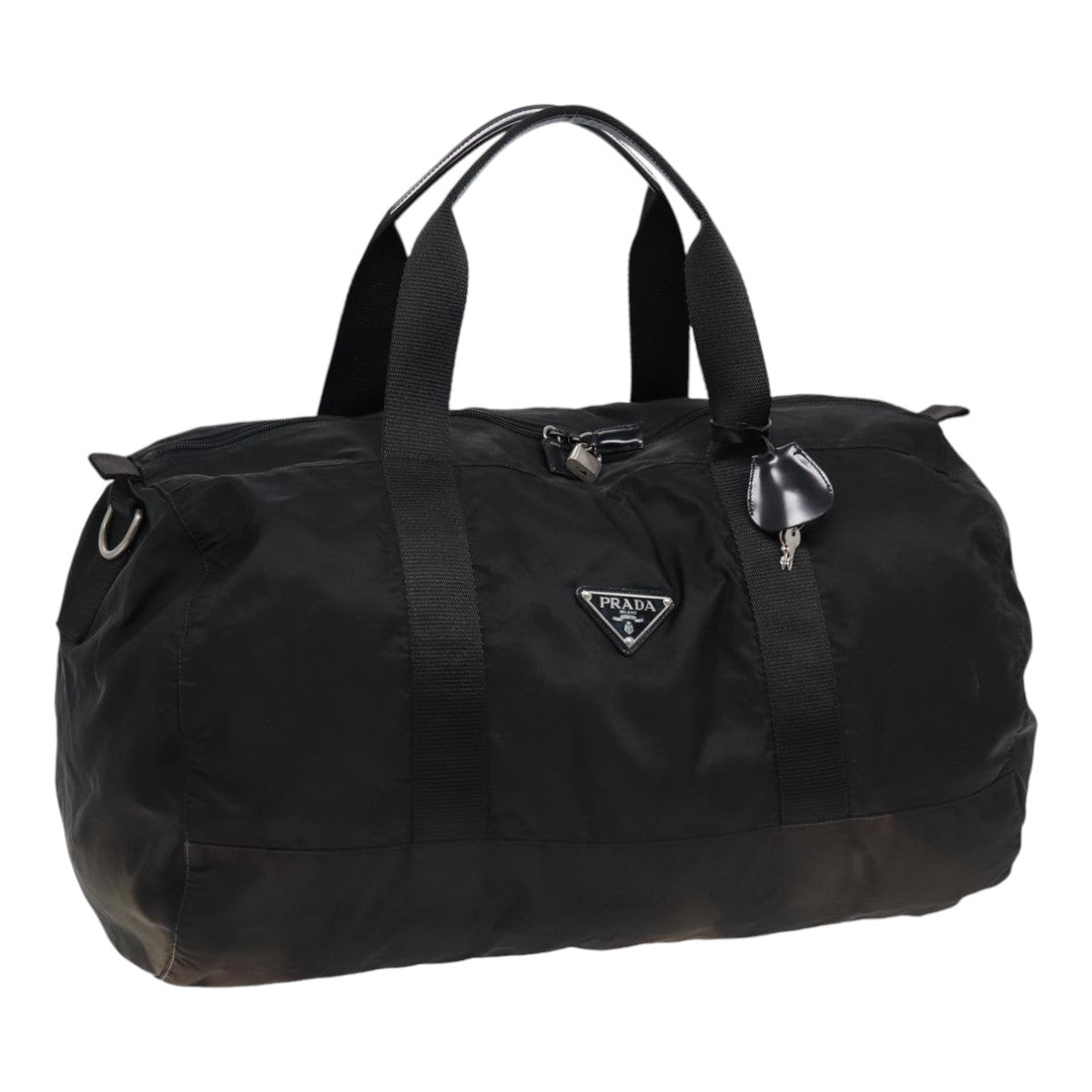 Luxury Prada Boston Bag Nylon Black  82120