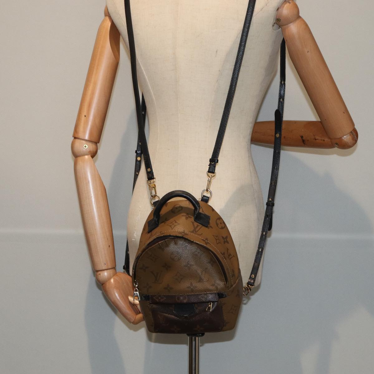 LOUIS VUITTON Monogram Reverse Palm Springs MINI Backpack M44872 LV 82123