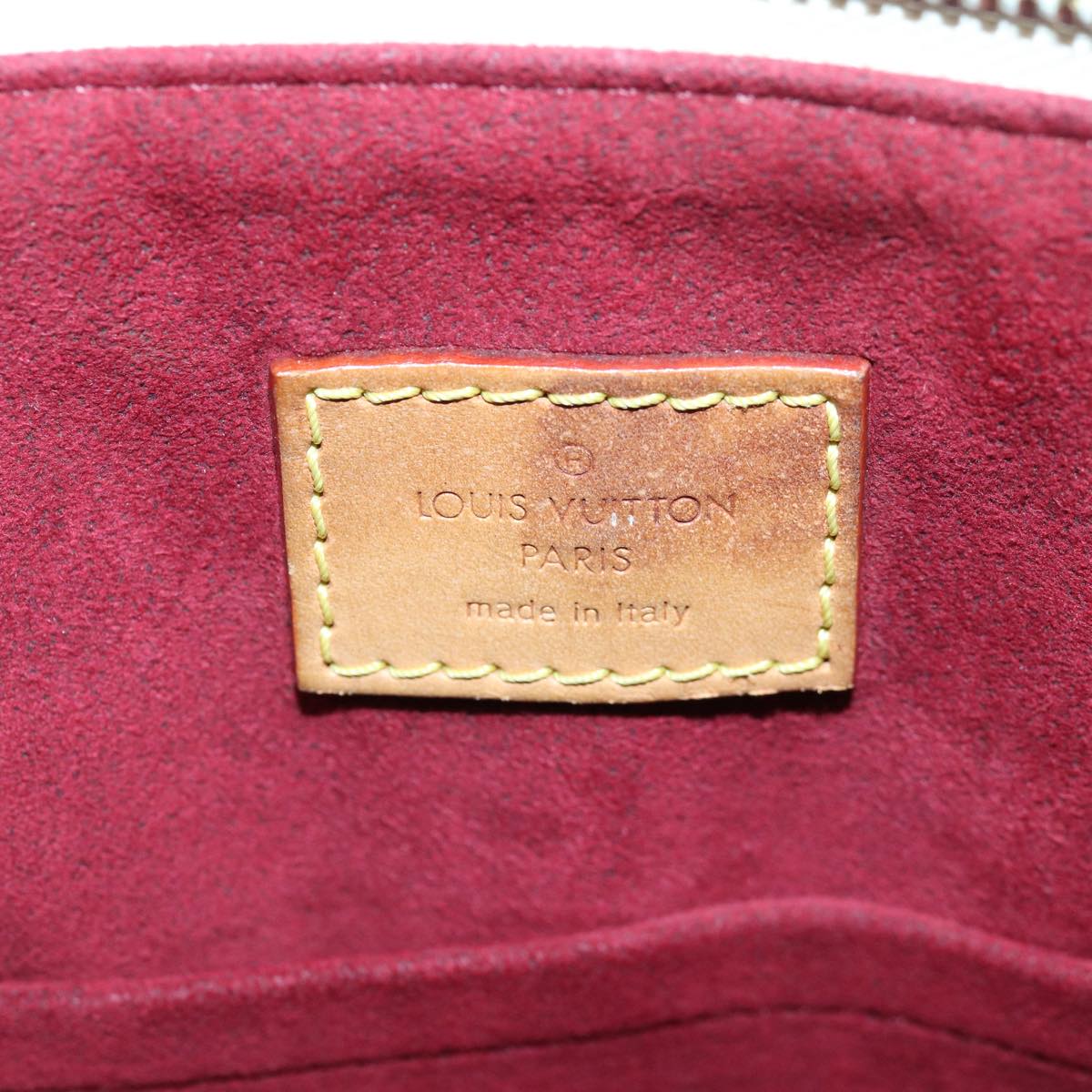 LOUIS VUITTON Monogram Multicolor Alma GM Hand Bag White M40441 LV 82126A