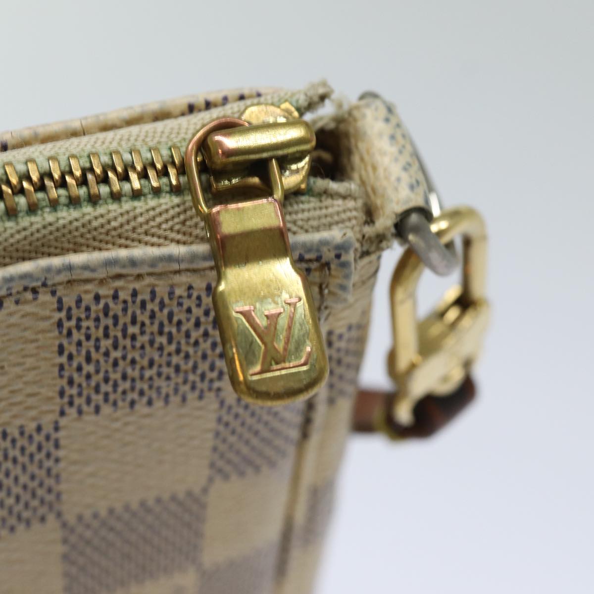 LOUIS VUITTON Damier Azur Pochette Accessoires Pouch N51986 LV 82139